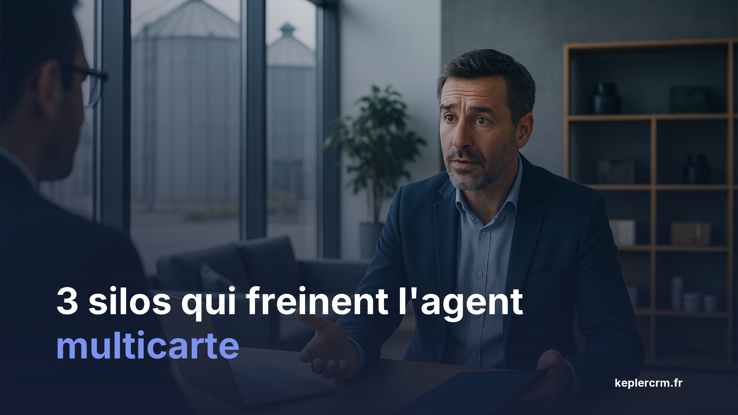 Infographie logiciel multi agences agent commercial multicarte silos organisation terrain